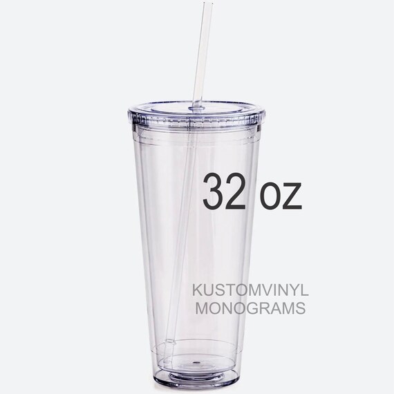 Blank Do It Yourself 32 Oz Extra Large Clear Acrylic Tumbler