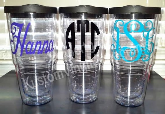 Personalized 24 Oz Clear Acrylic Double Wall Insulated Tumbler With Lid and  Straw 