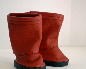 Genuine Leather Fashion Boots for 18 inch Dolls.
