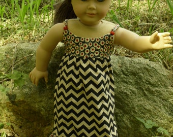 18" doll clothing, Maxi Dress "Summer Elegance" will suit American Girl Dolls