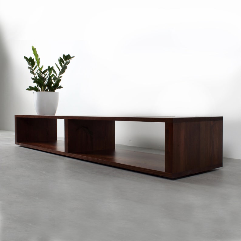 Low Minimalist Extra Wide TV Stand Contemporary Media Etsy
