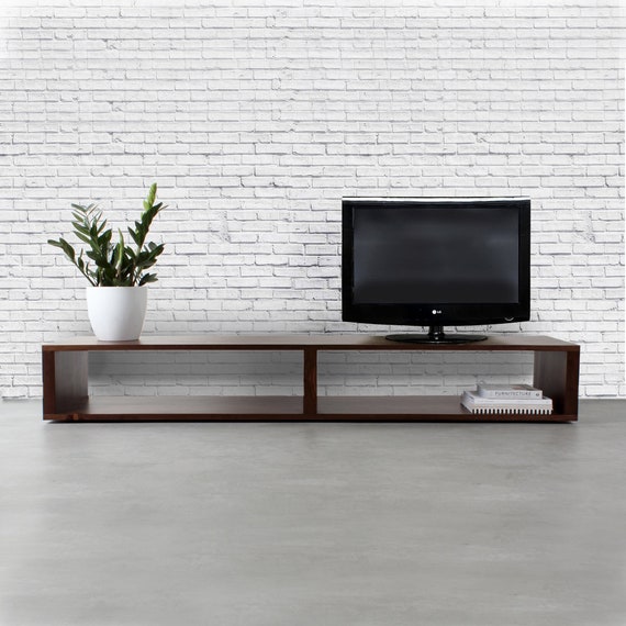 Low Minimalist Extra Wide TV Stand Contemporary Media Etsy