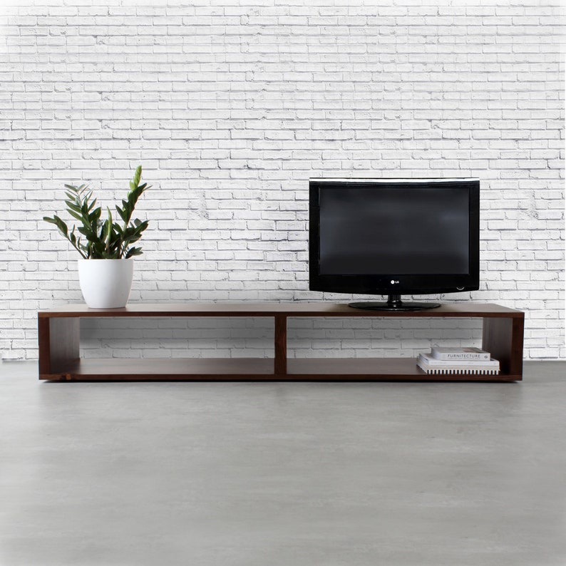 Low Minimalist Extra Wide TV Stand Contemporary Media Etsy