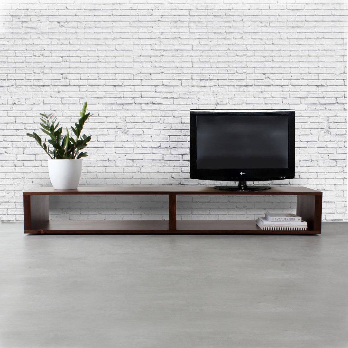 Low wide tv stand deals