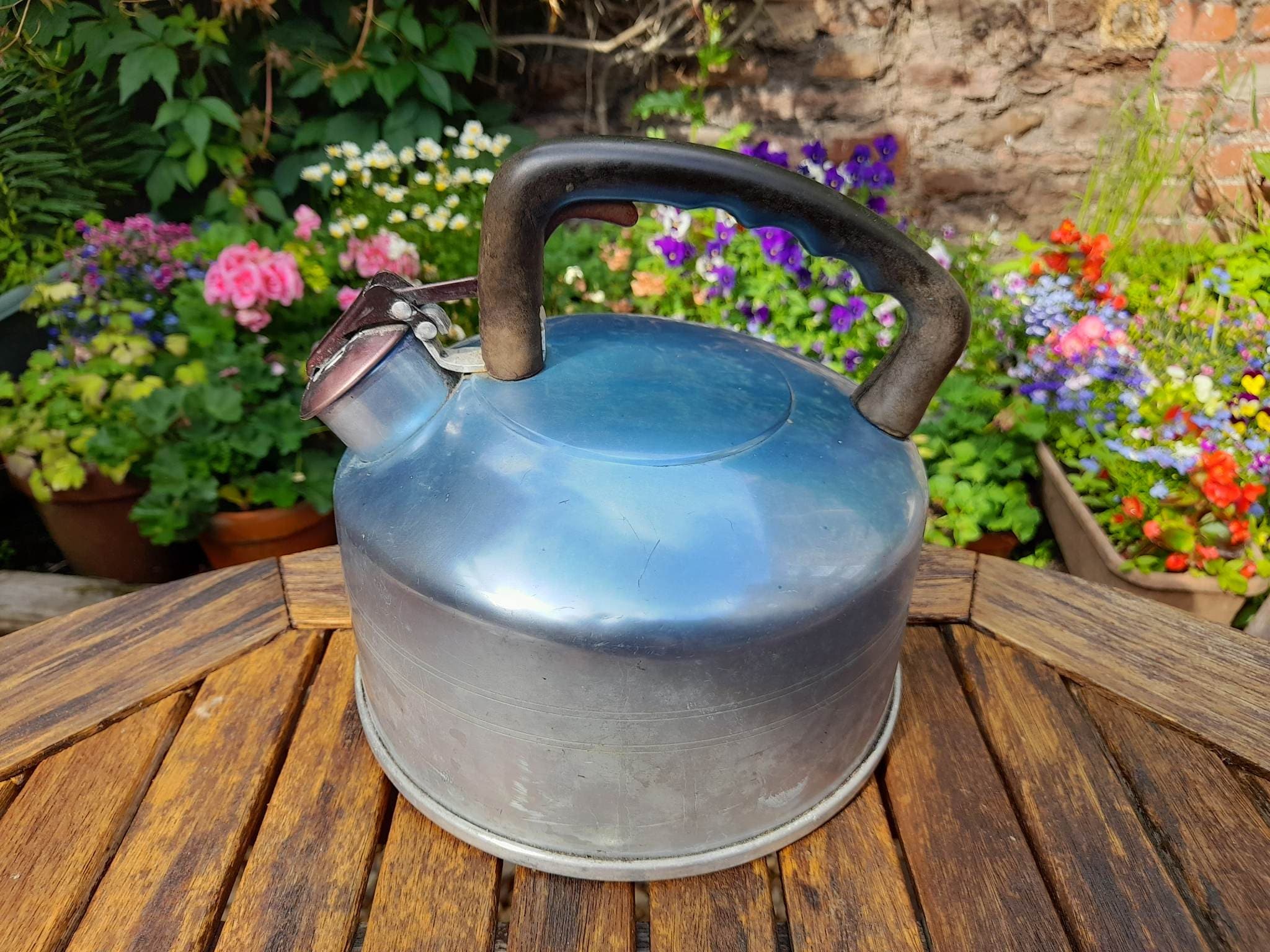 Large Prestige Aluminium Kettle Vintage Stovetop Camping Tea Kettle Mid  Century Retro Camper Van Camping Accessories Vintage Kitchenalia 