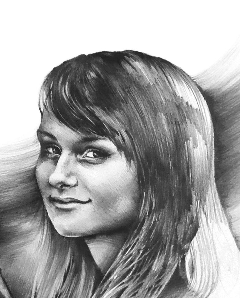 portrait commission realistic portrait custom gift idea portrait from photo Custom pencil portrait drawing of one to three figures