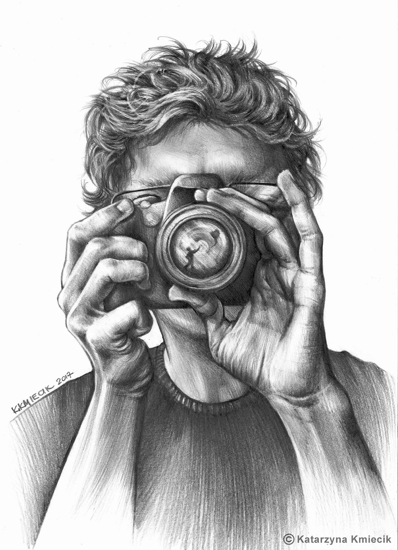 portrait commission realistic portrait custom gift idea portrait from photo Custom pencil portrait drawing of one to three figures