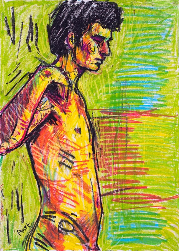 Gay characters callum keith rennie Gay art using pastels