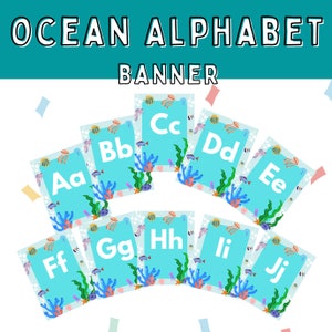 Ocean Alphabet Banner