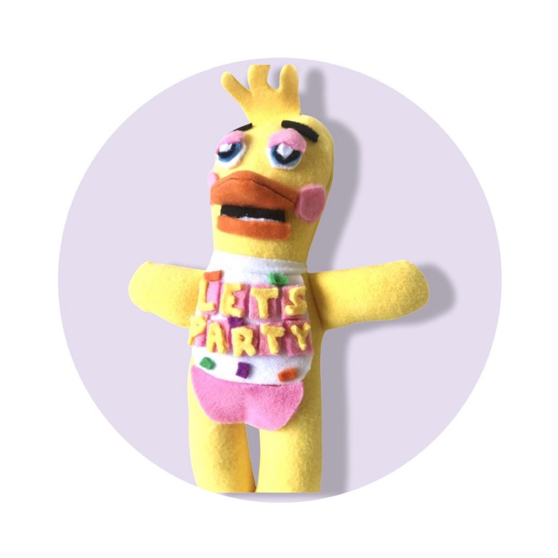 Toy Chica Five Nights at Freddys soft plush FNAF Scary | Etsy
