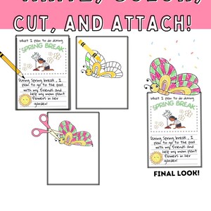 Spring/easter Writing Activities - Etsy