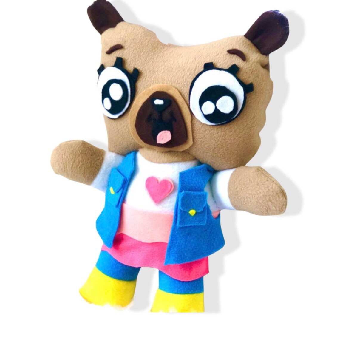 Chip Pug Plush from Chip and Potato Etsy