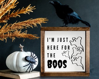 Je suis juste là pour les Boos | | d’impression numérique | de décoration d’Halloween | d’impression Halloween Halloween Télécharger