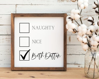 Coquin - Nice - Beth Dutton | | de téléchargement instantané | de décoration de Noël Décor de Yellowstone