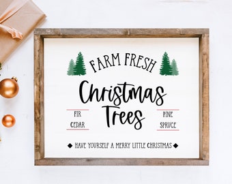Arbres de Noël frais de la ferme | | de téléchargement instantané | de plusieurs tailles Décor de Noël
