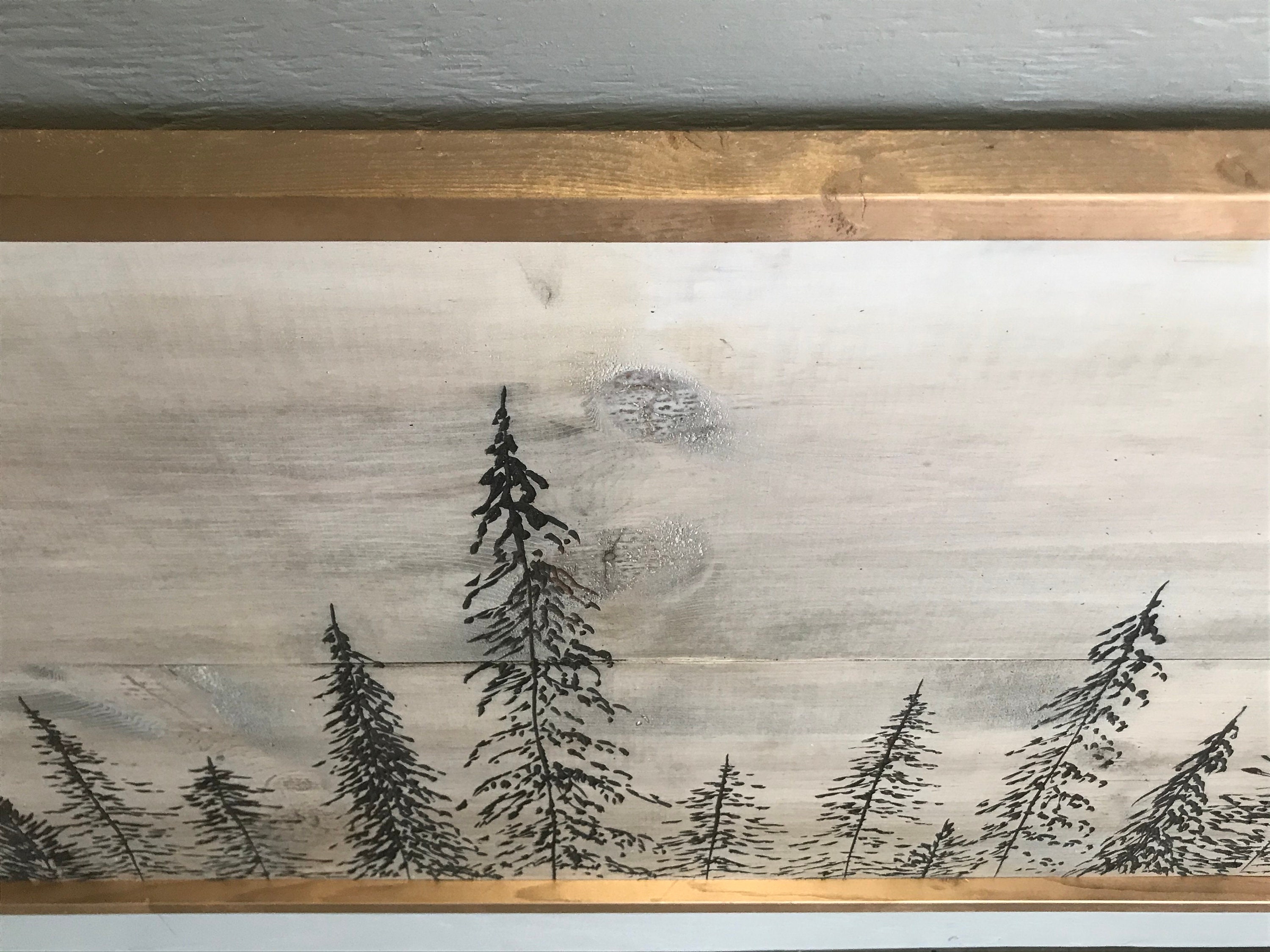Wood Wall Art Carved Tree Forest Home Decor | Etsy