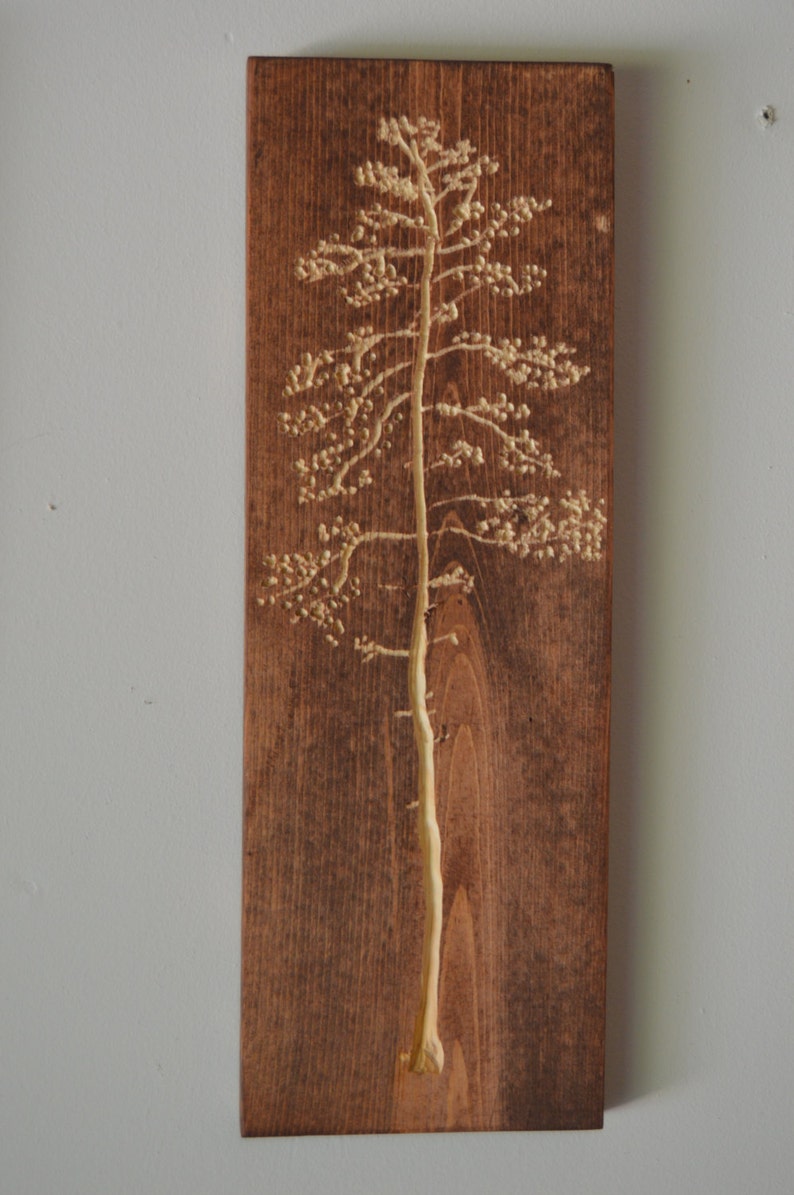 3 Individual Carved Tree Wood Wall Hanging Art Etsy