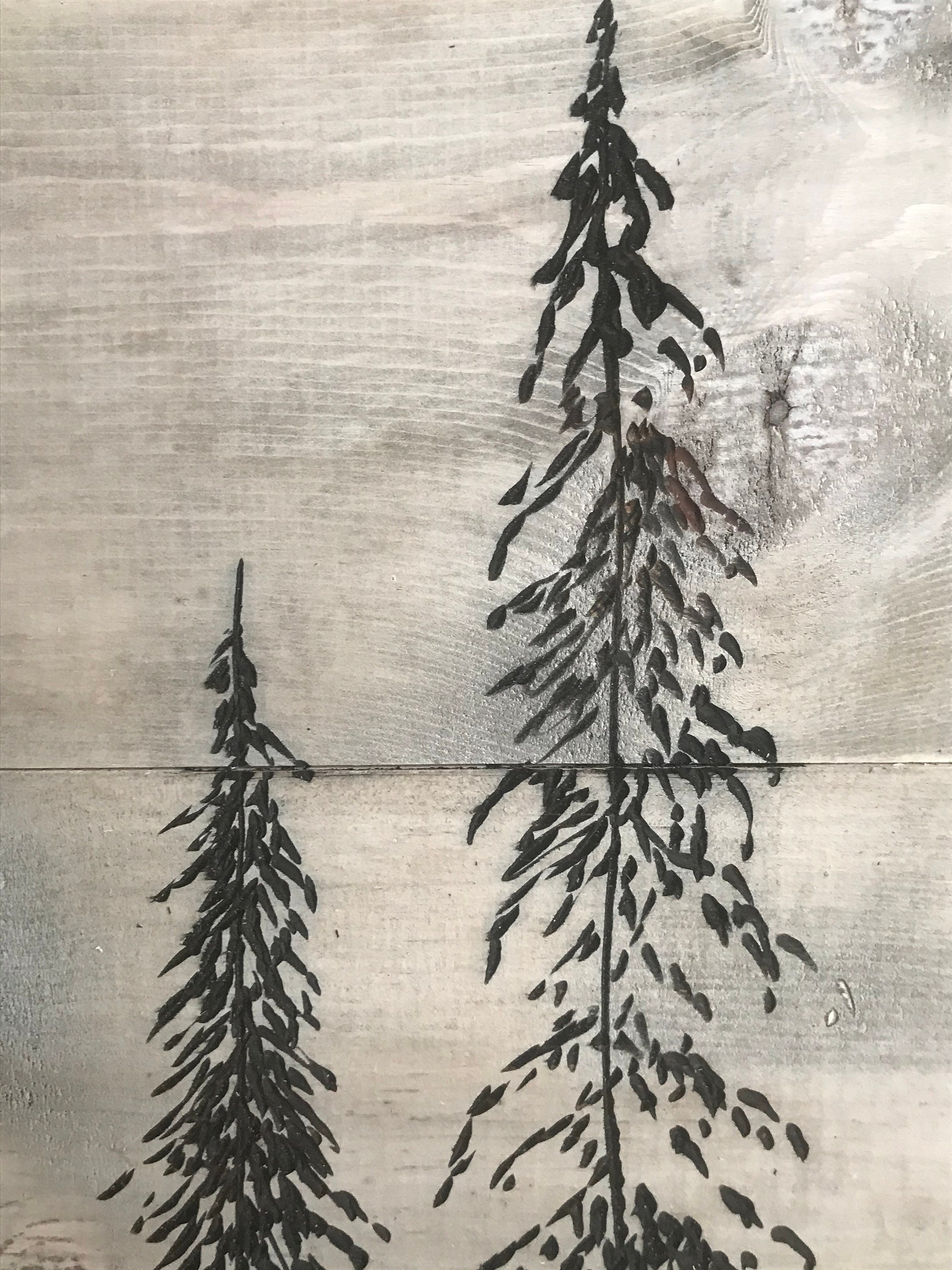 Wood Wall Art Carved Tree Forest Home Decor | Etsy