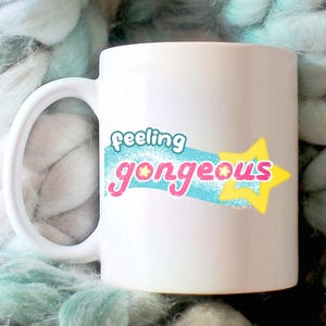 Gongeous, Dress-up game, video game coffee mug, gamer gift, shining nikki, infinity nikki, love nikki, cozy gamer, infinity nikki mug