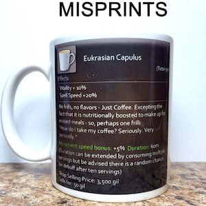 MISPRINT DISCOUNT FFXIV class mugs, sage, dark knight, red mage