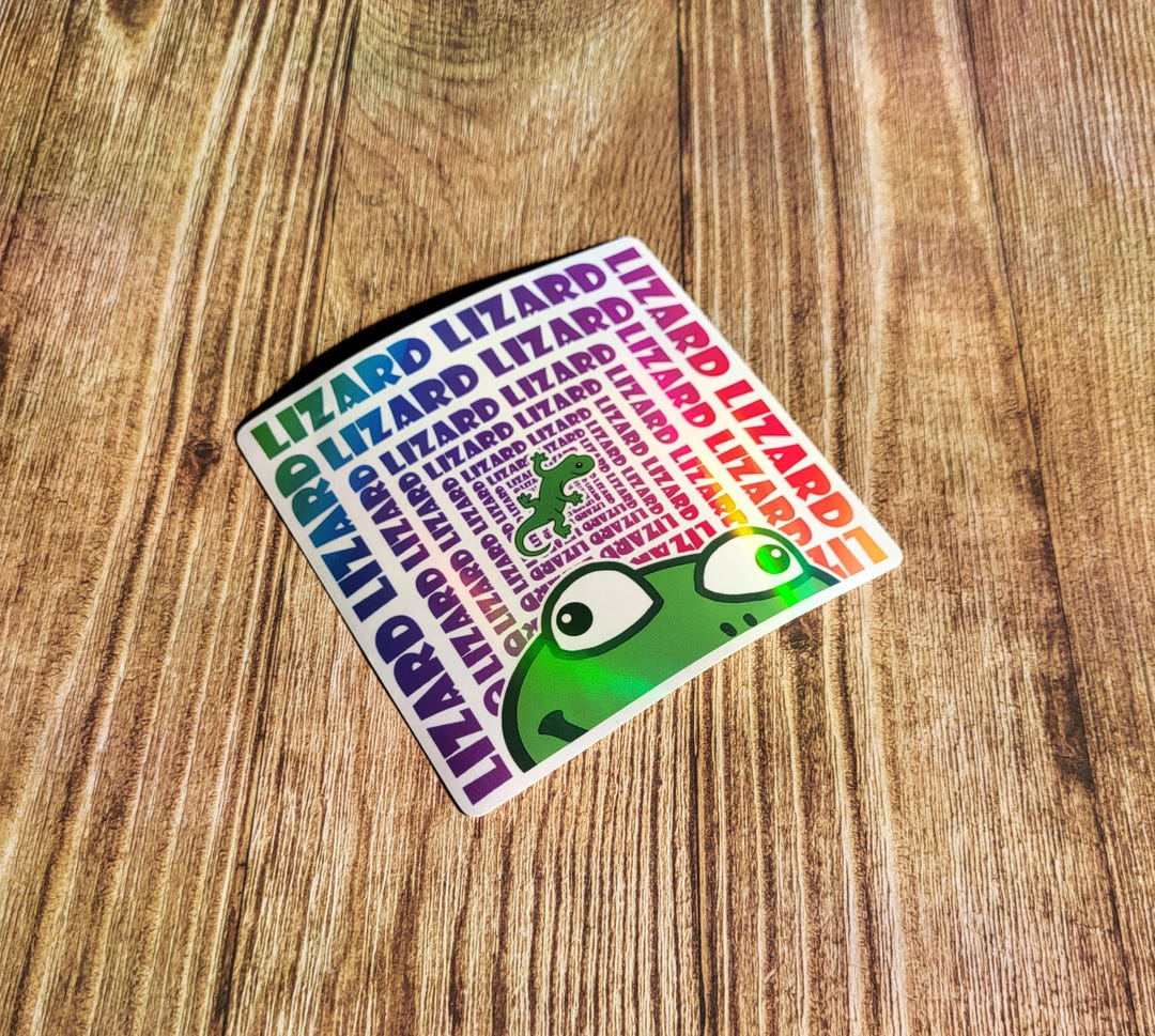 Lizard Sticker, Meme Sticker - Etsy