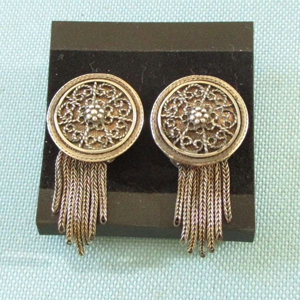 Anatoli Sterling Post Earrings with Fringe
