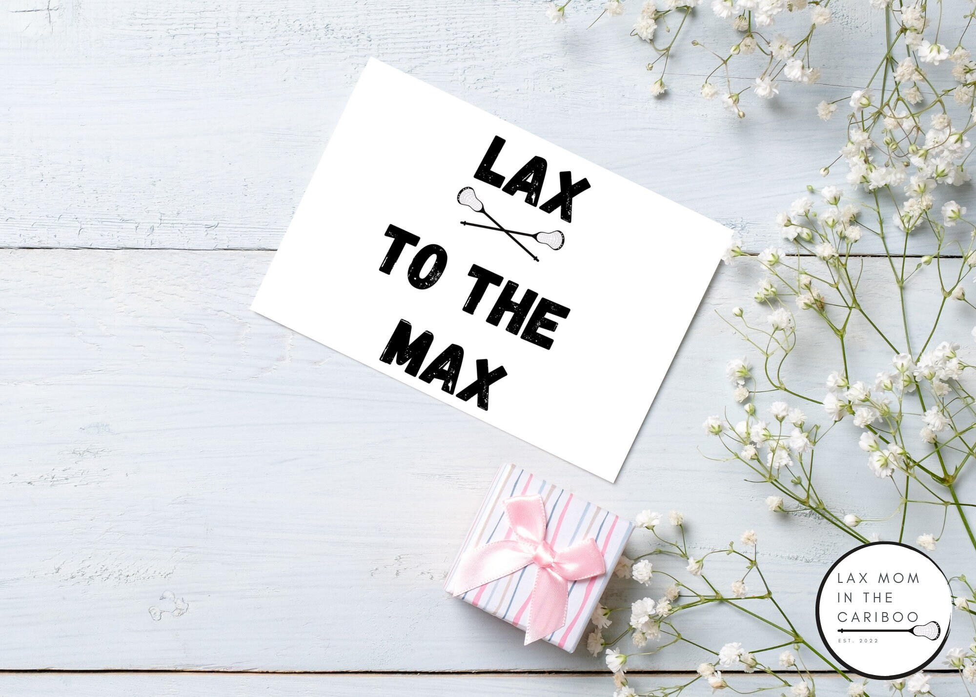 Lacrosse Card Printable blank Inside Lacrosse Lax to the - Etsy