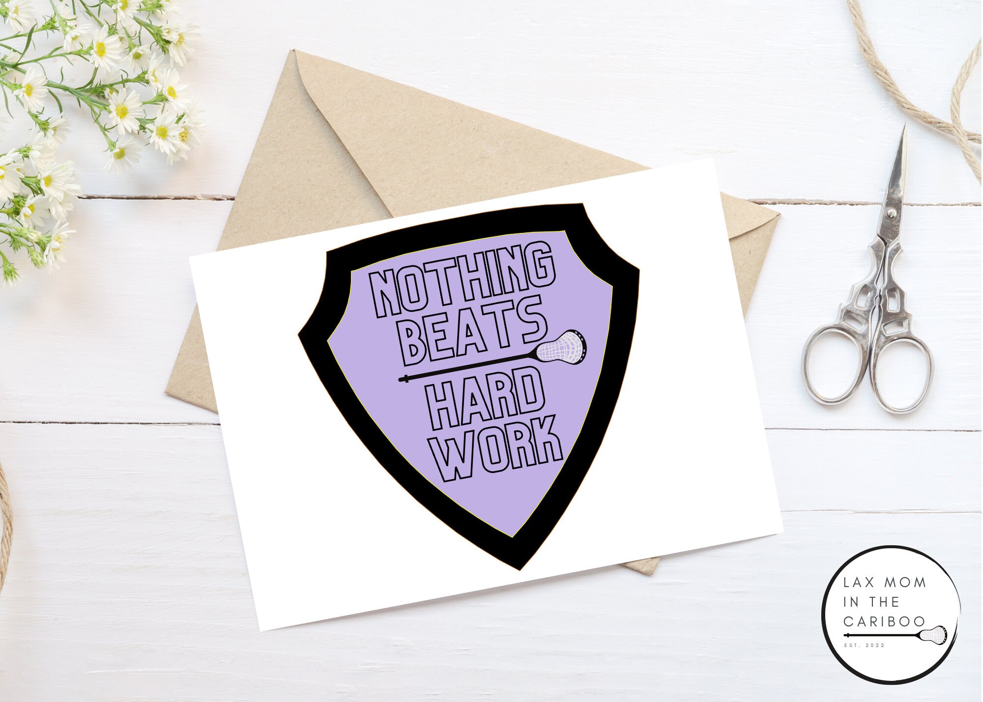Lacrosse Card Printable blank Inside Lacrosse Nothing - Etsy