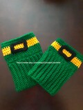 Crochet Santa/Leprechaun Boot Cuffs: Holiday Costume Accessories