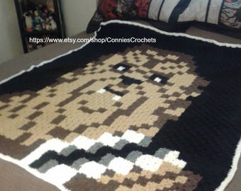 BEST SELLER!!! Digital Unique C2C Blanket Graph Pattern and Instructions, blankets, afghans, crochet patterns, gifts