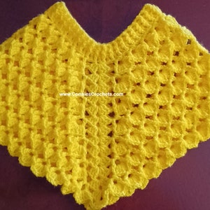 Toddler Poncho: Hand-Crocheted Acrylic Outerwear (2-4T)