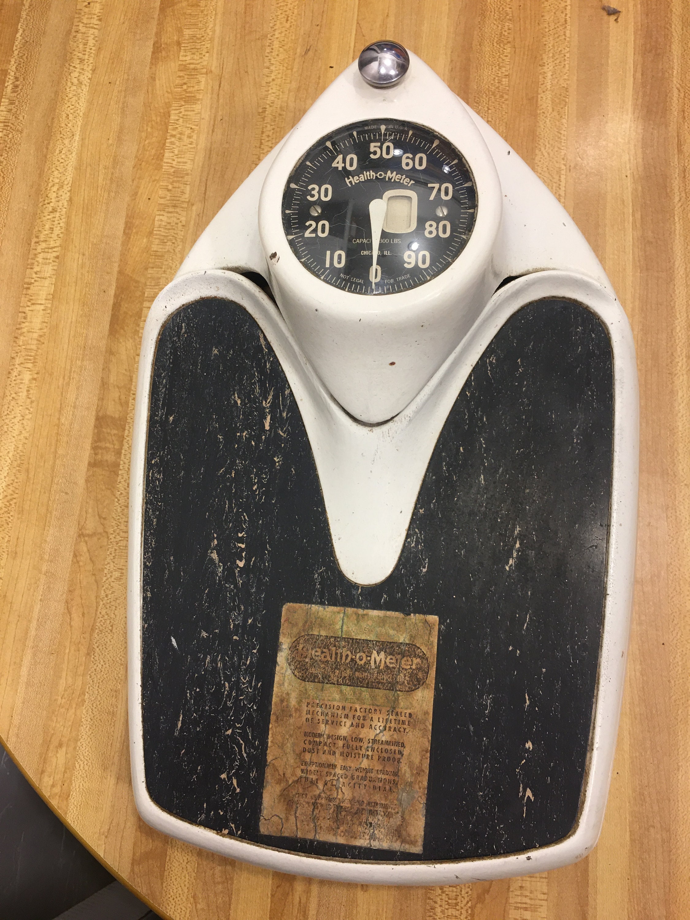 Vintage Health-O-Meter Professional Scale 325 Lb. Big Foot Analog  Mechanical 