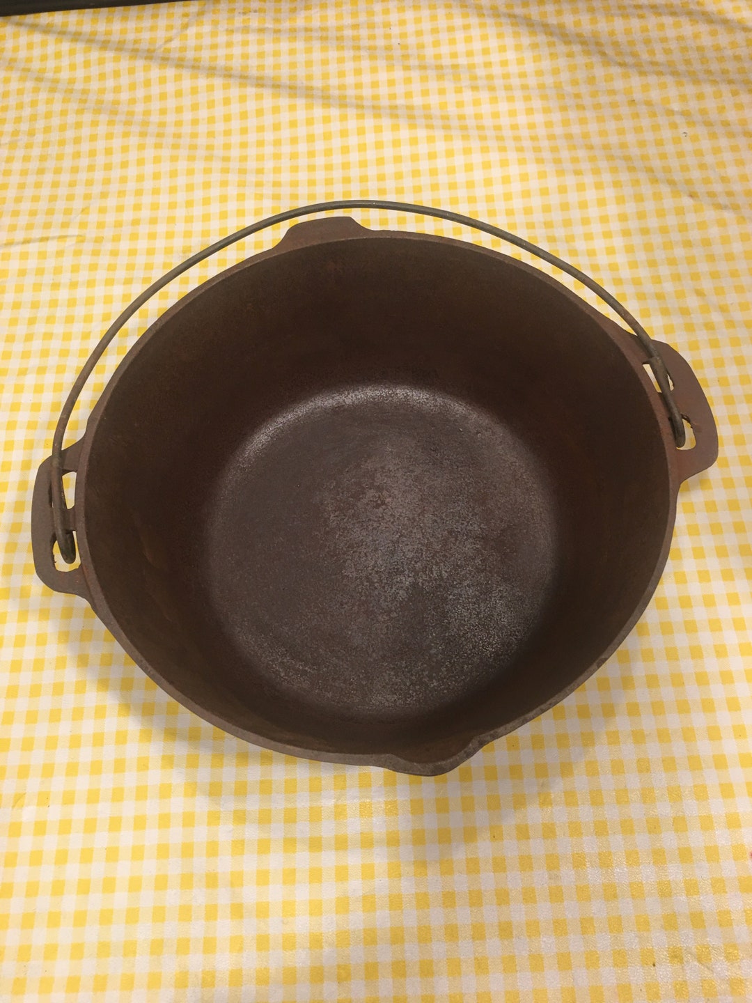 Antique Bean Pot 8 Cast Iron Bean Pot 10 5/8 Inch Made in USA Etsy