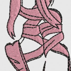 Ballet Slippers Embroidery File | Digital Download Embroidery | Embroidered Design For Embroidery Machine