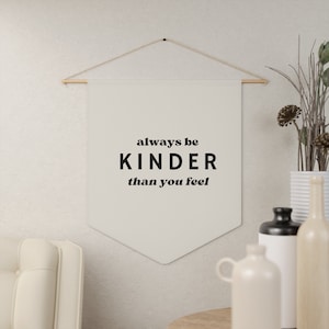 Sii Kinder Banner, citazione gentile, arredamento per la casa, arredamento della sala giochi, sii gentile, arredamento della camera, bello essere gentile
