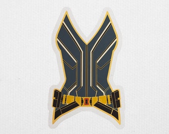 Black Widow Corset Sticker