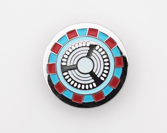 Original Iron Man Arc Reactor Enamel Pin | Comic Marvel Avengers Inspired Lapel Pin