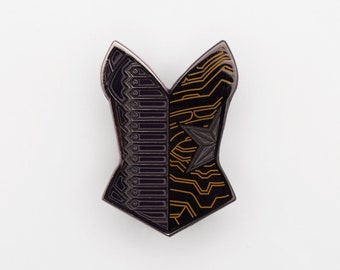 Bucky/White Wolf Corset Enamel Pin | TFATWS