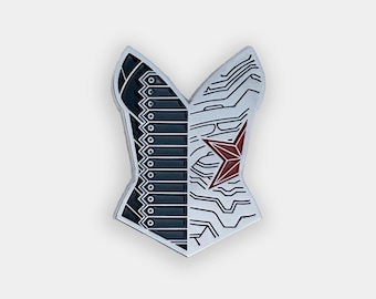 Winter Soldier Corset Enamel Pin | Bucky Barnes