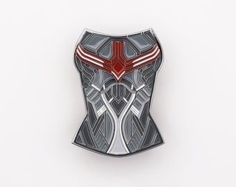 Falcon Corset Enamel Pin | Sam Wilson