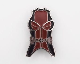Deadpool Corset Enamel Pin