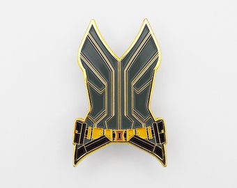 Black Widow Corset Enamel Pin - Natasha Romanoff