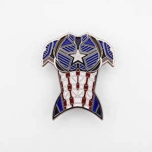 Captain America Corset Enamel Pin