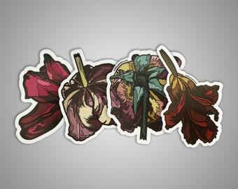 Fading Flowers Vinyl Sticker Pack