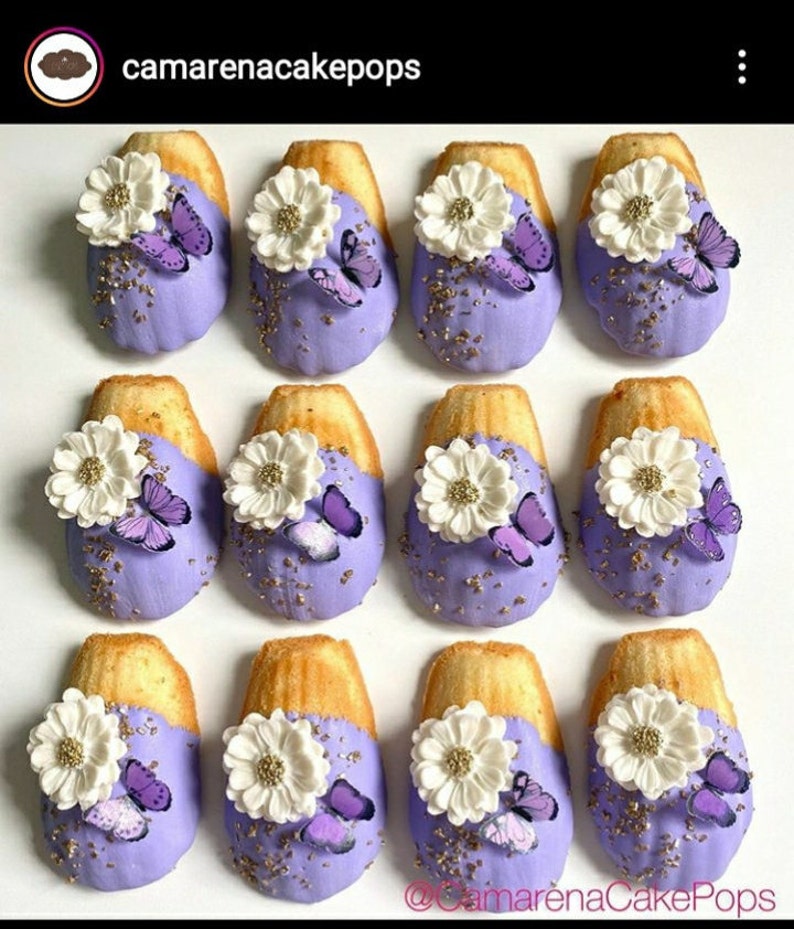 Fondant Daisy Flowers Set of 32 Etsy