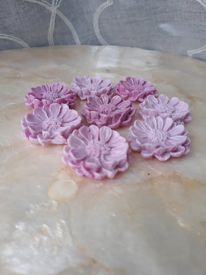 Fondant Daisy Flowers Set of 32 Etsy