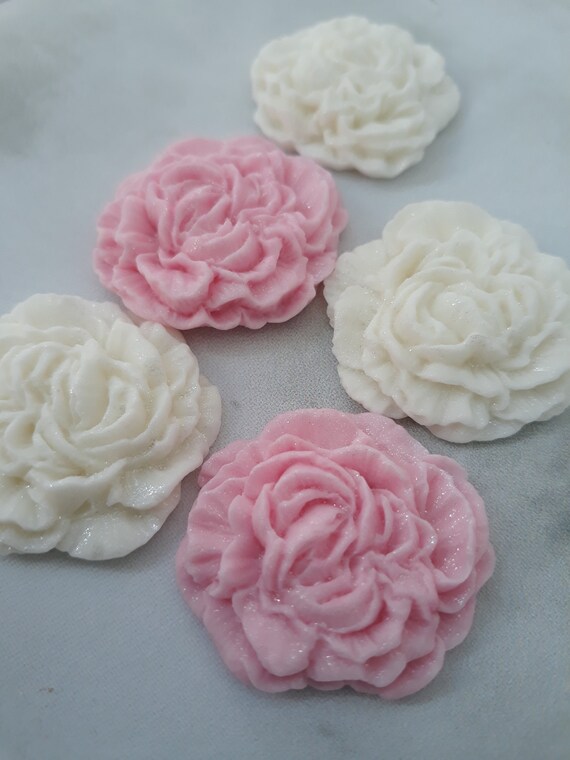 Fondant Carnation Flowers Set of 36 Etsy