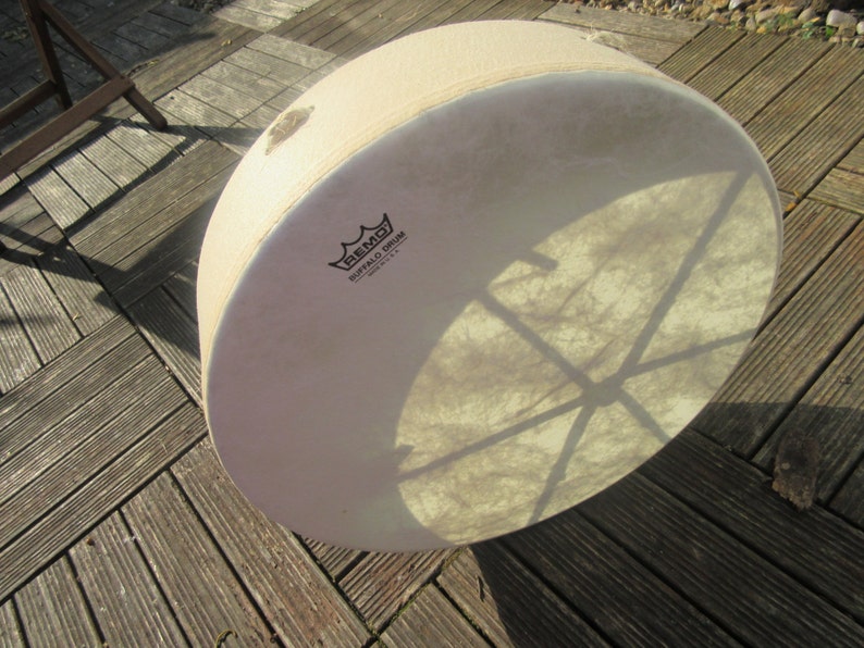 16 Inch Buffalo Vegan Shamanic Drum Etsy UK
