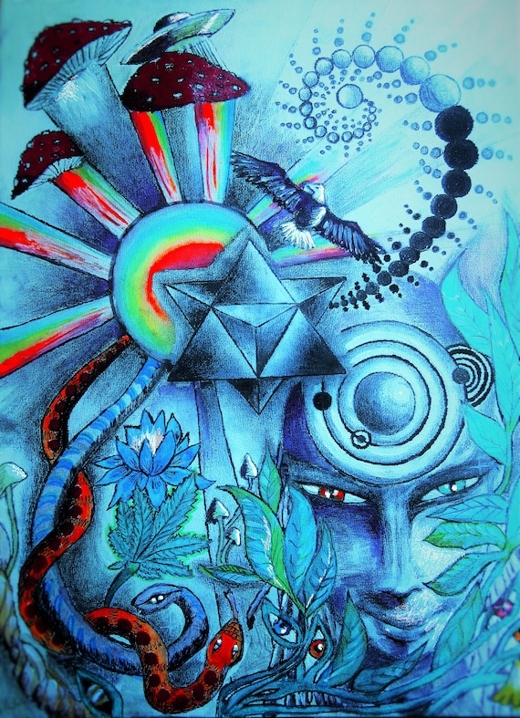 Merkaba Healing-art Print - Etsy
