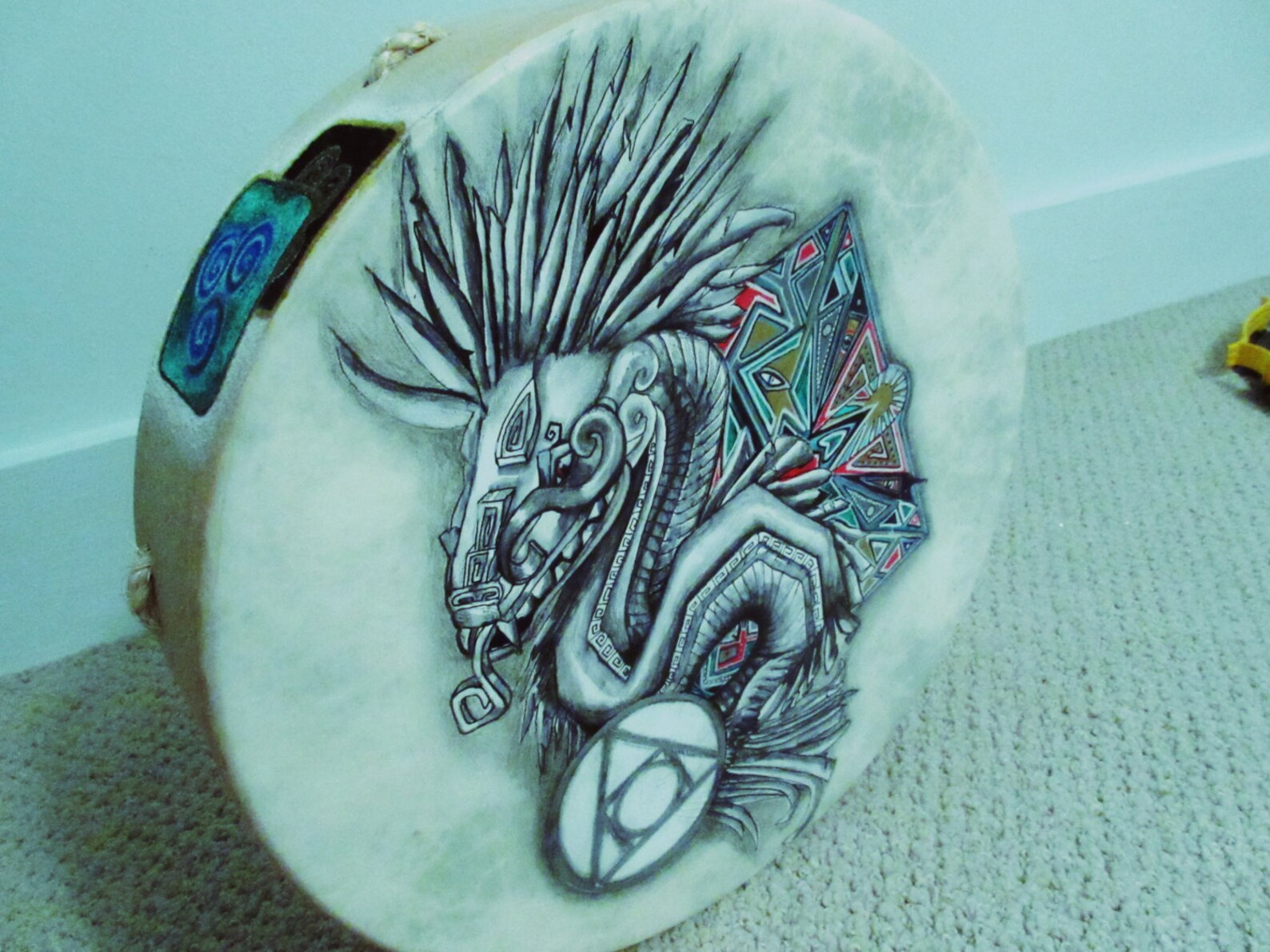 14 inch buffalo Vegan Shaman Drum Etsy
